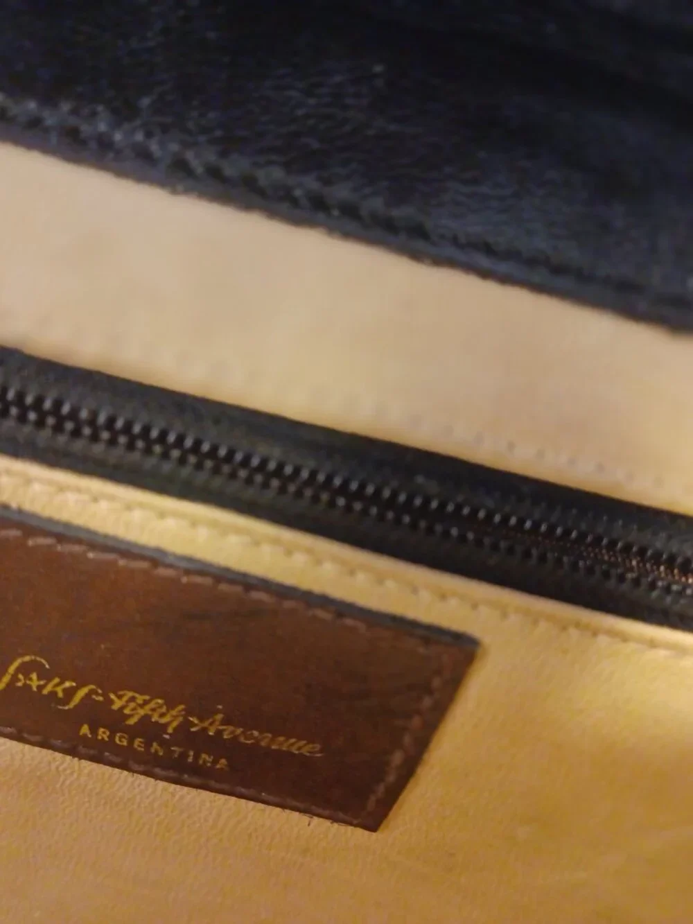 Vintage Saks Fifth Ave Cuero De Vaca Argentina Patchwork Leather Clutch #1324